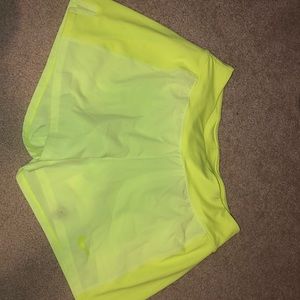 Dri-fit yellow Nike shorts